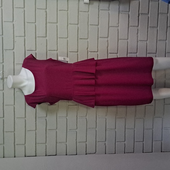 Ronnie Nicole Fucia Ruffle Business/Formal Dress. Size 12 NWOT - Picture 1 of 11